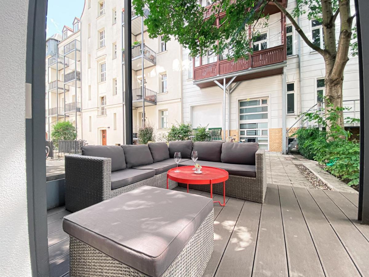 Designer Loft-Ferienwohnung Im Zentrum Mit Tiefgaragen-Parkplatz, Waschmaschine Und Privatterrasse 라이프치히 외부 사진
